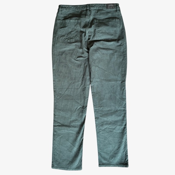 American Eagle Women’s Corduroy High Rise Mom Straight Jeans, Green, 12 Long - Picture 2 of 7